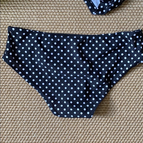 NWOT- Black & White Polkadot Tankini - Picture 7 of 7